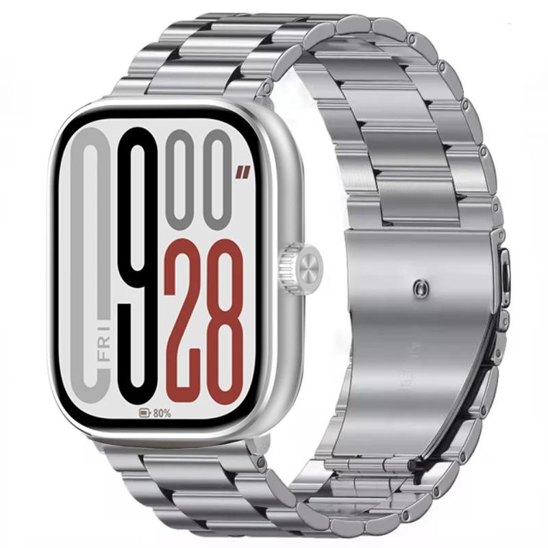 Металлический ремешок для Redmi Watch 5/Redmi Watch 4 Регулируемый браслет из нержавеющей стали для Xiaomi Mi Band 9 Pro/Mi Band 8 Pro