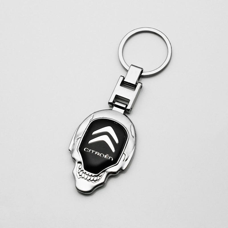 Metal Leather Citroen C1 C2 C3 C4 Saxo C4L C5 C6 VTS C-ELYSEE Picasso Cactus For Car Keychain Key Rings Key Holder Accessories
