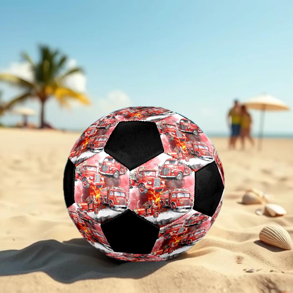 firefighters Theme Size 5 Soccer Ball, Suitable for Both Indoor and Outdoor Matches, a Gift Suitable for Everyone.