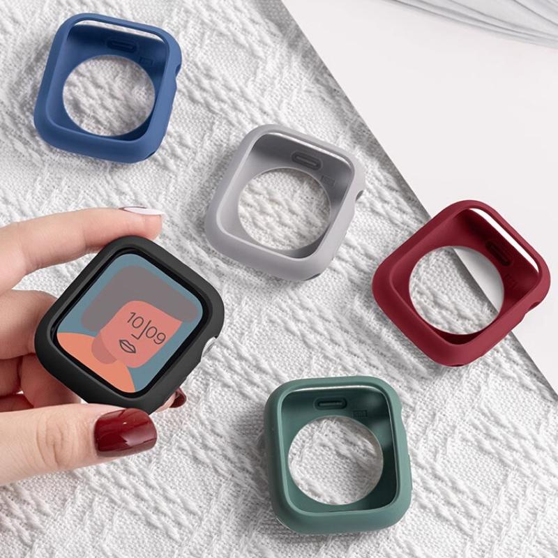 Силиконовый чехол Candy для Apple Watch 10 Case 46мм 42мм 41мм 45мм 49мм Ultra 44мм 40мм Защитный бампер iWatch series 9 8 7 6 Se