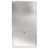 Parcel Drop Box with Storage Silver 44 x 22 x 82 cm Stainless Steel