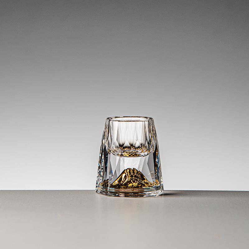 Набор рюмок с золотой фольгой – Хрустальные бокалы для белого вина, Настраиваемые с логотипом