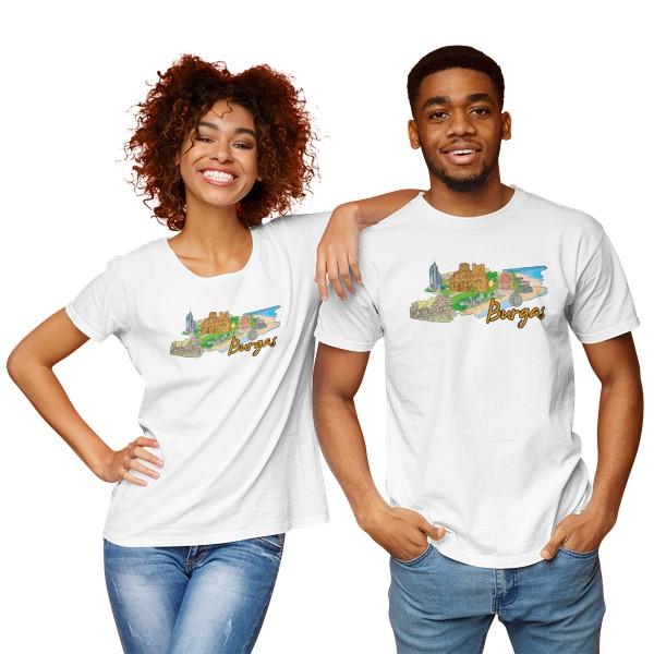 FEREDA, унисекс футболки с принтом города Бургас с короткими рукавами и круглым вырезом с рисунком, футболки для пар для мужчин и женщин, одинаковые футболки для пар