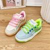 Mandarin Duck Collision Colour Heightening Board Shoes Women Casual Sneakers Platform New Walking Running  Lace-up Tennis Shoes
