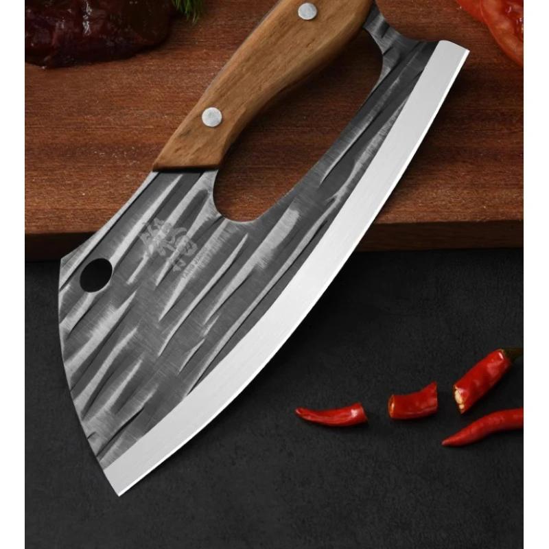 1pc Forged Kitchen Knife for Labor Saving Domestic Chef's Tool for Slicing Meat All-Purpose New Arrival