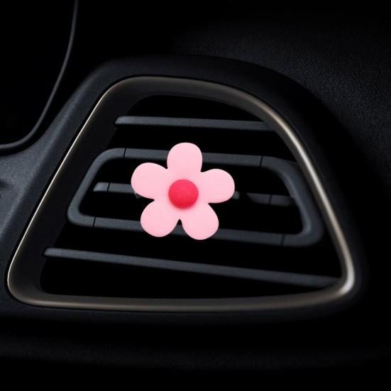 Автомобильный зажим для ароматерапии в форме цветка с хорошим запахом, пластиковый автокондиционер, зажим для духов для автомобиля