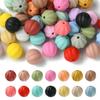 10/20pcs 14mm Pumpkin Silicone Focus Bead Color Lantern Silicone Focus Bead DIY Bead Pen Phone Strap