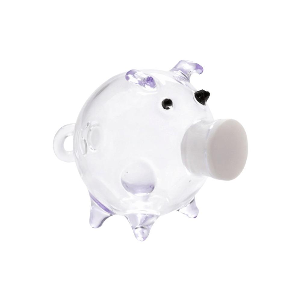 Visible Pig Shape Piggy Bank Cartoon Golden Beans Container Delicate Piggy Money Bank  Home Decor
