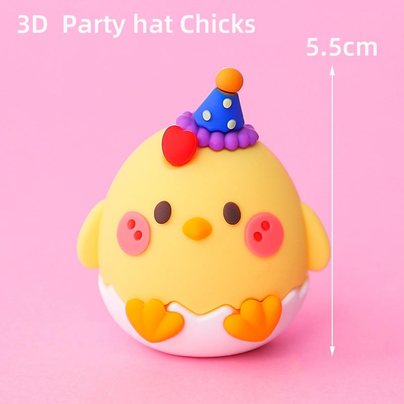 3D Топпер для торта Животные Корейский стиль Маленькие животные Тигр Лев Детский душ 1-й День Рождения Мальчик Девочка Годы Вечеринка Украшения для торта