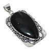 Подвеска из стерлингового серебра 925 пробы с натуральным солнечным обсидианом 2,56 дюйма O0K71