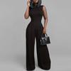 1116 new summer women's clothing, European and American casual trousers, slim-fit printed sleeveless women's jumpsuit women