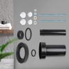Wall Mounted Toilet Seal Rings Set Rubber Seal Gaskets Pressure Resistant Toilet Seal for Leak Prevention & Odor Control