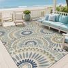 1‑Piece Large Modern Geometric Print Decor Rug, Machine Washable Floor Mat for Outdoor Camping, Living Room, Bedroom, Kitchen