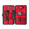 Carbon Black Nail Care 15-piece Set Nail Clipper Cuticle Remover Hand and Foot Care Gift for Home Use