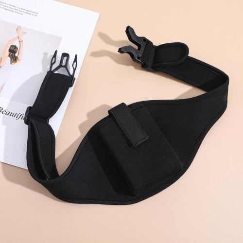 Kisangel Adjustable Microphone Waist Belt, Microphone Bag, Microphone Holder Pack, Absorbent Belt, Waistband for Workouts