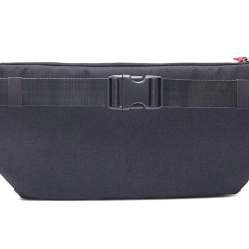 Nike Полиэстеровая сумка через плечо, поясная сумка обычного размера, унисекс, черная, синяя, повседневная, BA5751-015