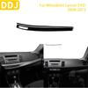 For Mitsubishi Lancer EVO X MR 2008-2015 Car Accessories Plastic Piano Black Interior Central Dashboard Panel Trim