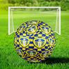 Leeds Crest Design Printed Size 5 Soccer Ball - Durable, Machine-stitched, Soft and Comfortable, Suitable for Training and Matches Gift