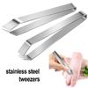 Fish Bone Tweezers Stainless Steel Tongs Clip Style