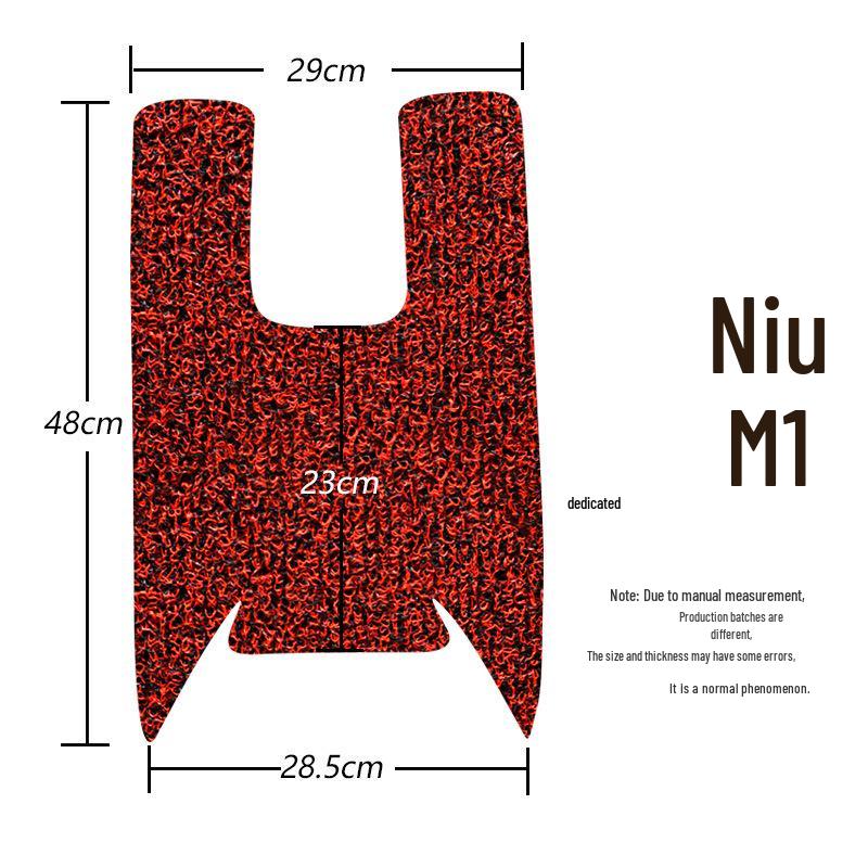 Водонепроницаемый, износостойкий шелковый коврик для ног в виде кольца для электромобиля Niu M1