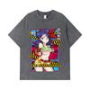 275 GSM Washed T-shirts 100% Cotton Dragon Ball V44 Lunch Waifu Print Unisex Heavy Cotton T Shirt