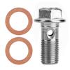 10mm M10x1.00 Motorcycle Screw Hose Bolt for Brake pump Fit for Suzuki Honda Kawasaki Yamaha
