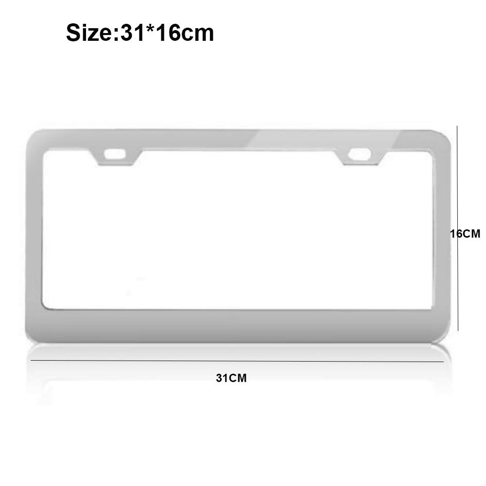 Stainless Steel Protecting License Plates 2 Hole License Plate Frame License Plate Cover