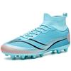 35-45Men's Large Size Football Shoes Long Nail Bottom Kids High Top Long Nail Indoor Outdoor Anti-slip Football Boots
