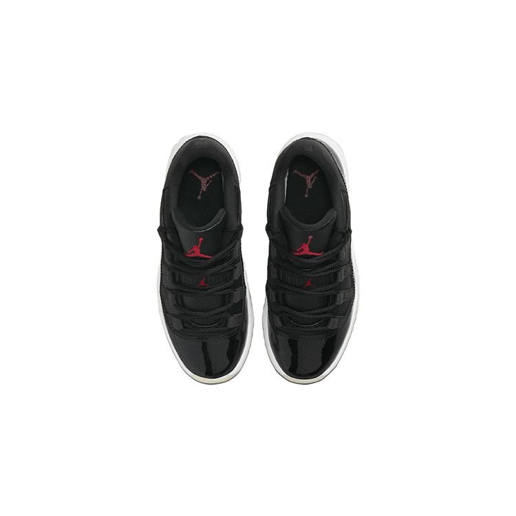 Детские кроссовки Air Jordan 11 Retro Low PS 72-10 Black White Sail 505835-001