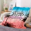 Gta Vice City Flannel Blanket Throw Blanket Soft Warm Sofa Bed Camping Home Decor Unique Christmas Gift C9211642
