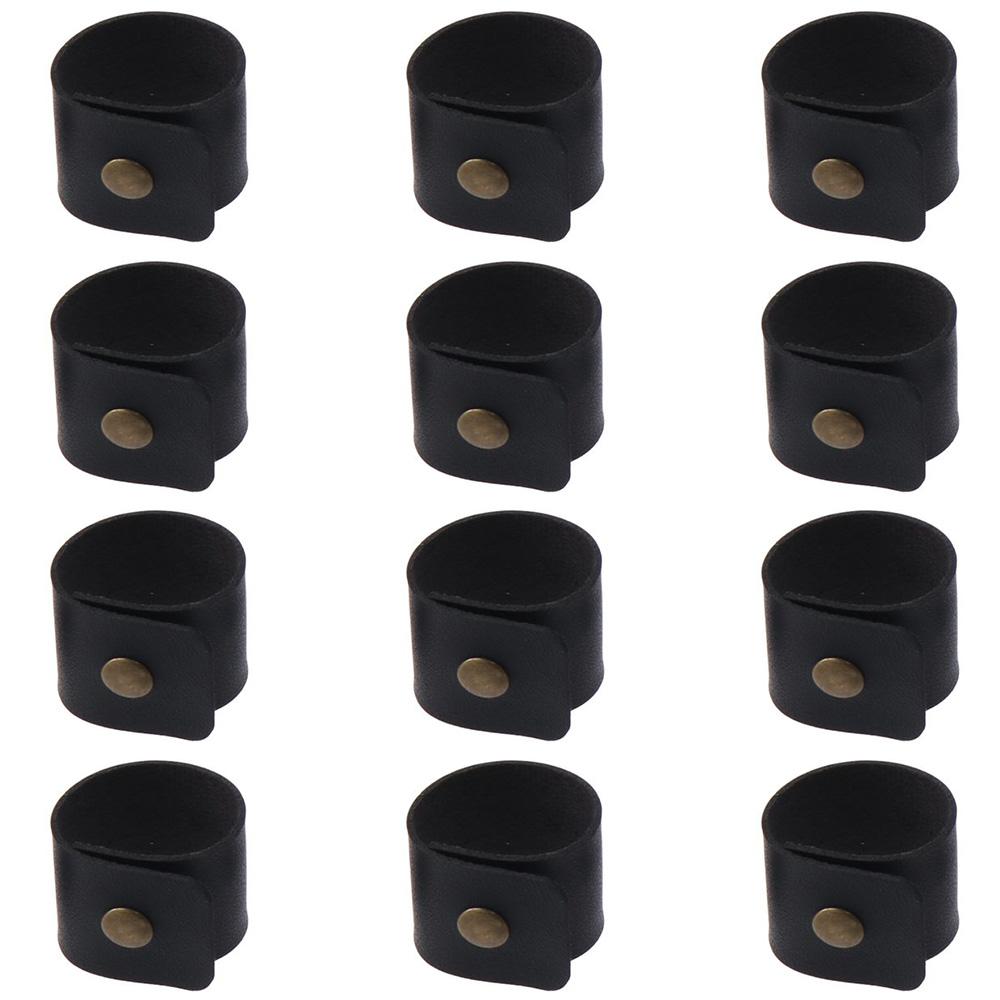 12Pcs Handmade Napkin Rings Faux Leather Napkin Ring Holders Napkin Ring Buckles  Family Gatherings