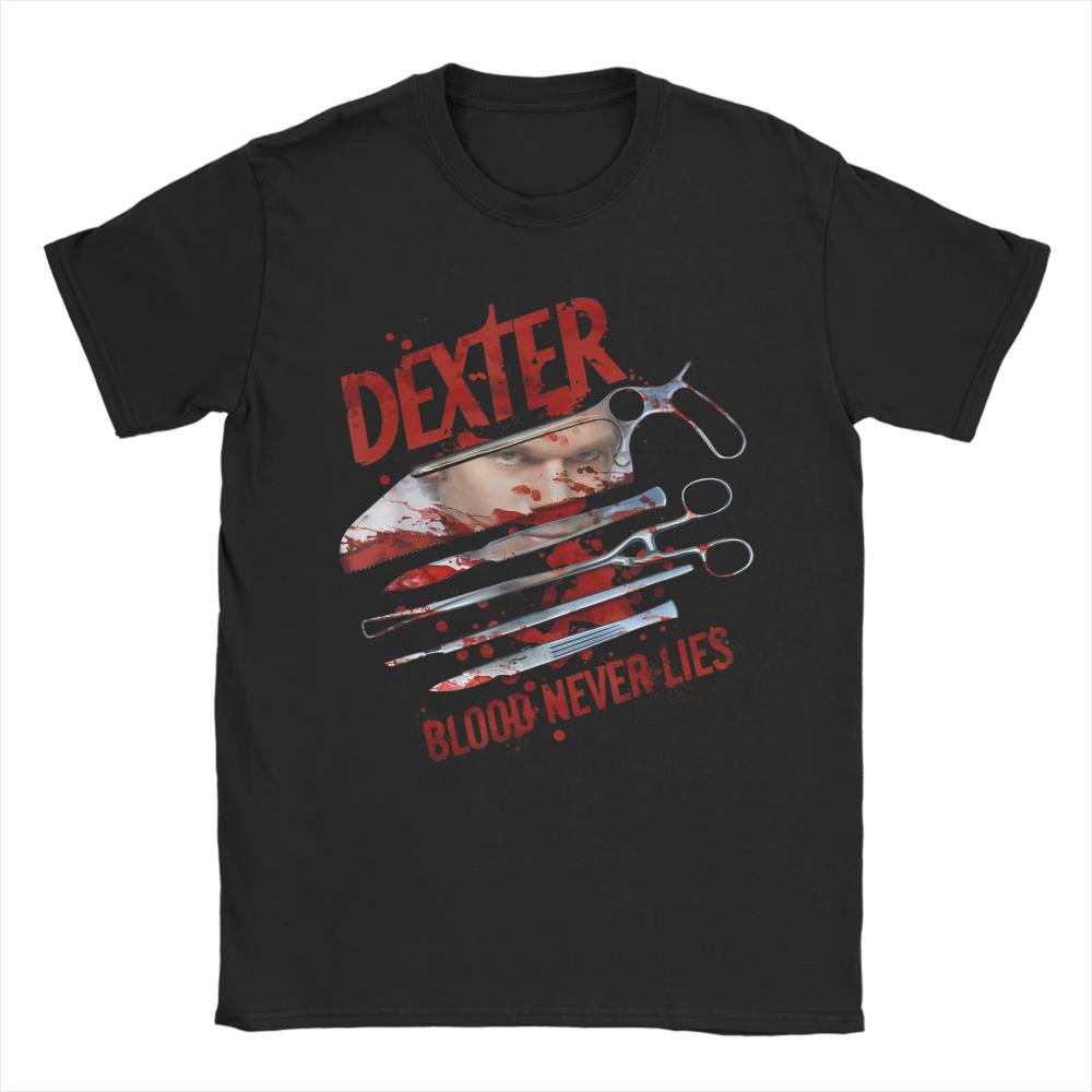 Dexter Blood Never Lies Graphic Print T-shirt