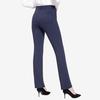 Women Office Pants Elastic High Waist Solid Color Trousers with Pockets Light Flared Fit Office Casual Pants