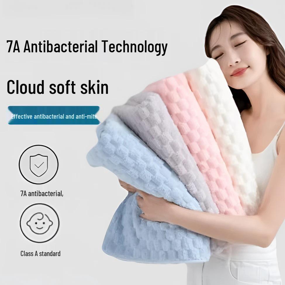Бархатное банное полотенце Cloud: Ультрамягкое, Высокоабсорбирующее, Не линяет, Более абсорбирующее, чем хлопок, Идеально для дома или пляжа
