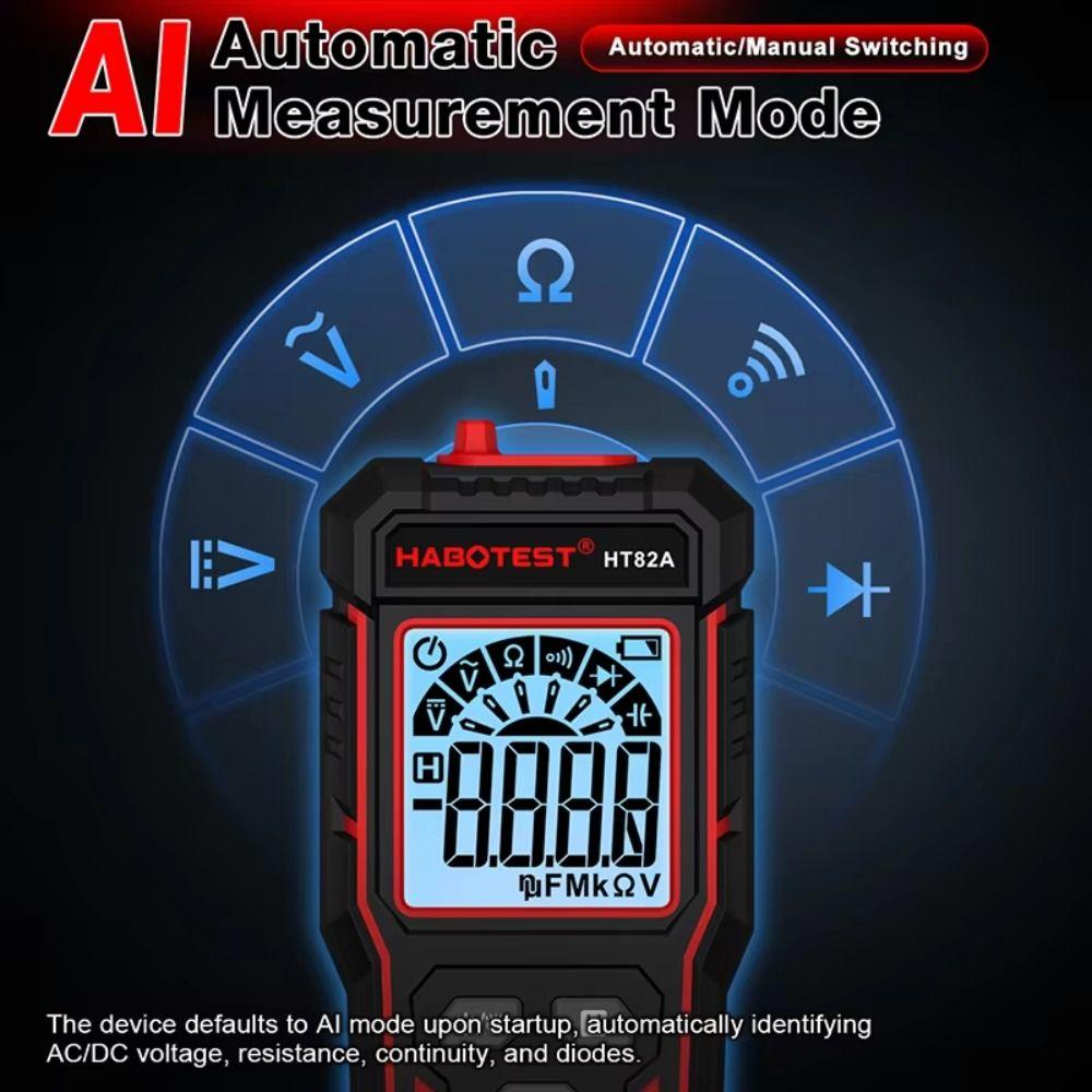 AC DC Voltage Smart Digital Multimeter High Precision NCV Multimeter Portable TRMS Multimeter