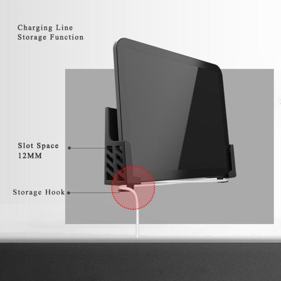 1 комплект настенного стабилизирующего кронштейна, высокая несущая способность, прочная подставка для телефона и планшета с двумя слотами