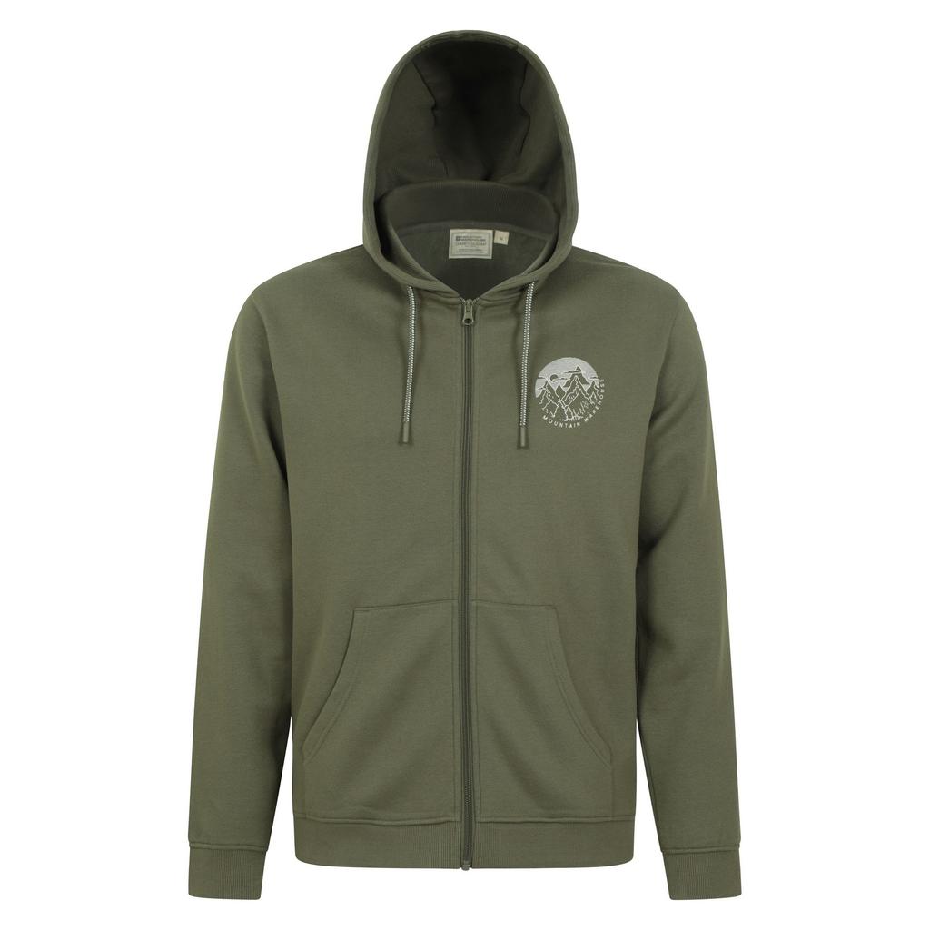 Mountain Warehouse Mens Circle Mountain Drawcord Full Zip Hoodie
