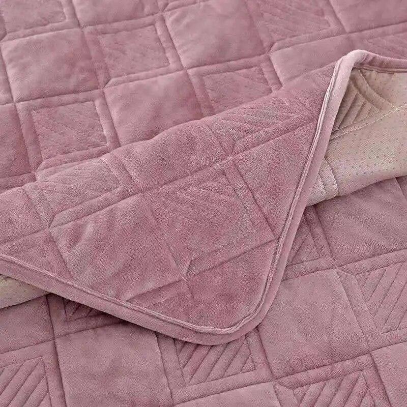 Короткое плюшевое полотенце для дивана серого цвета, европейское короткое утепленное стеганое покрытие для дивана, противоскользящее европейское покрытие для дивана для гостиной