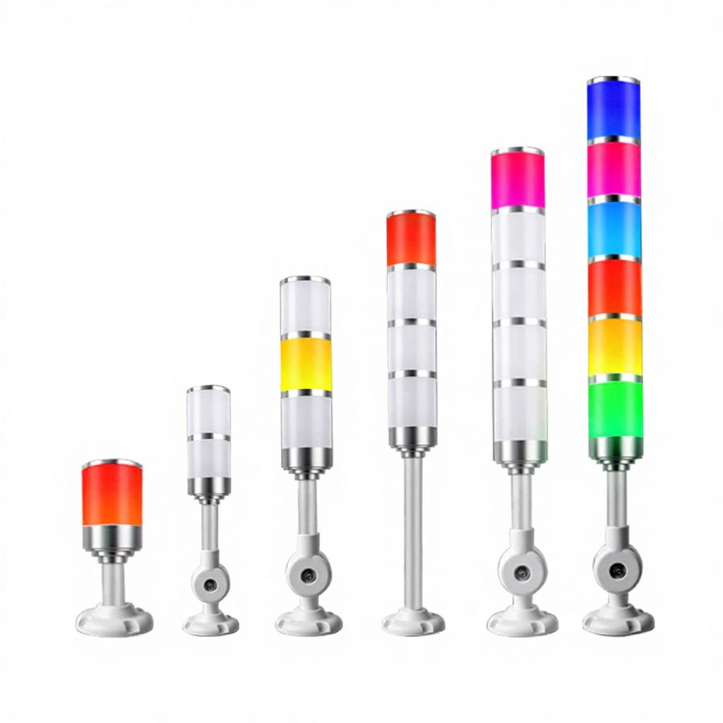 SiRON D017-2 Series Plastic Tower Light Led Signal 24V Multicolor Beacon Machine Multi-Functional Stack Light IP54 Warehouse Use