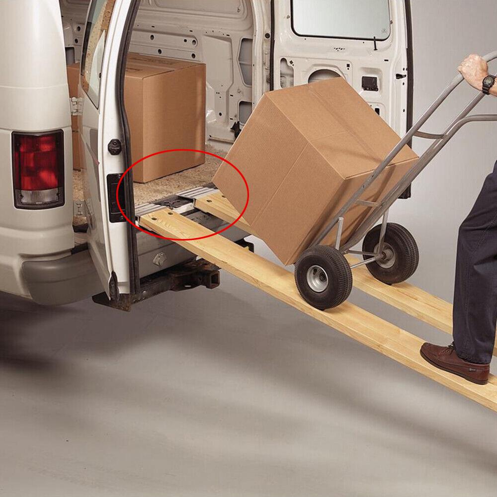 Truck Loading Ramp Kits Ladder Slope Fittings 8inch Aluminum Alloy Ramps Bracket and Rubber Feet Kit for Lawn Mower Car