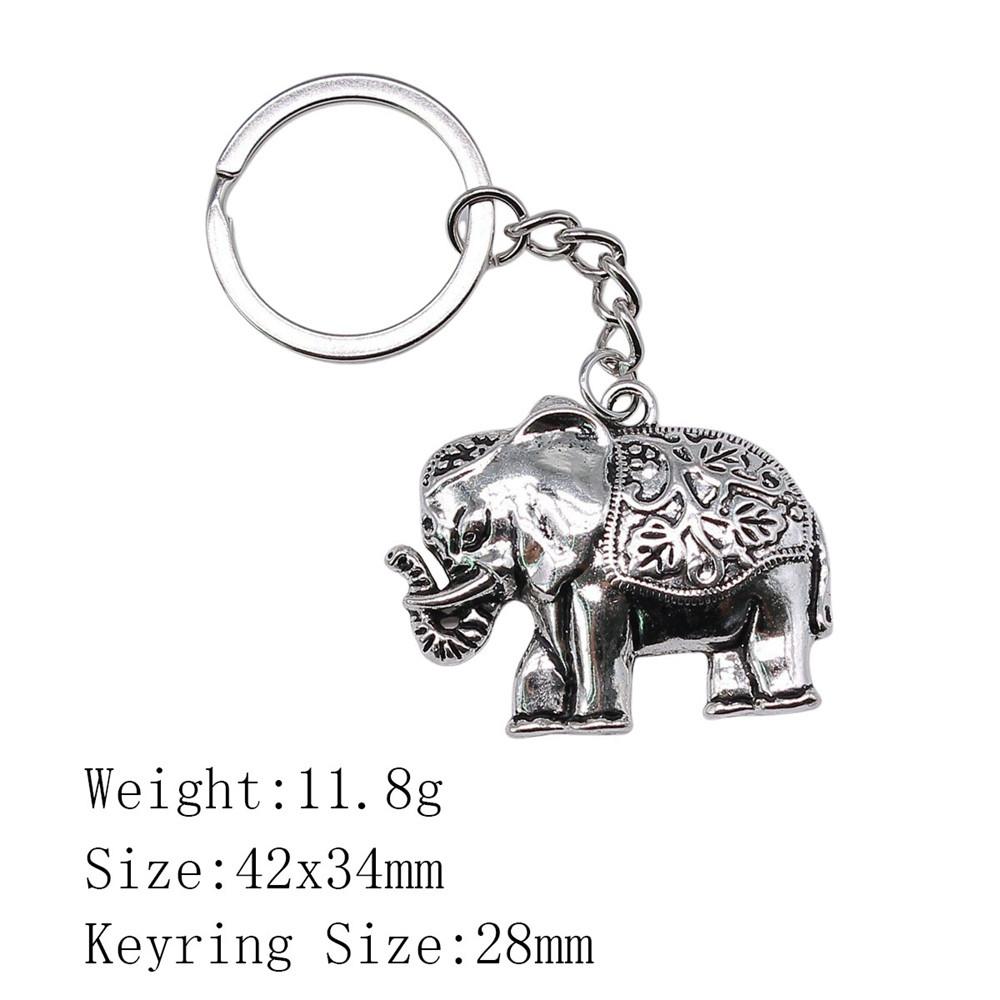 Wedding Anniversary Men Keychain Elephant Key Ring Women's Clothing Chains For Boys