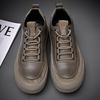 Men Casual Business Flat Shoes LaceUp New Leather Genuine Leather Ideal for Casual Occasions and Daily Matching