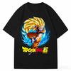 Dragon Ball Vintage Super Saiyan Goku Print Top pure Cotton Unisex TShirt Unisex High Quality Casual Streetwear 2026 Summer Tee
