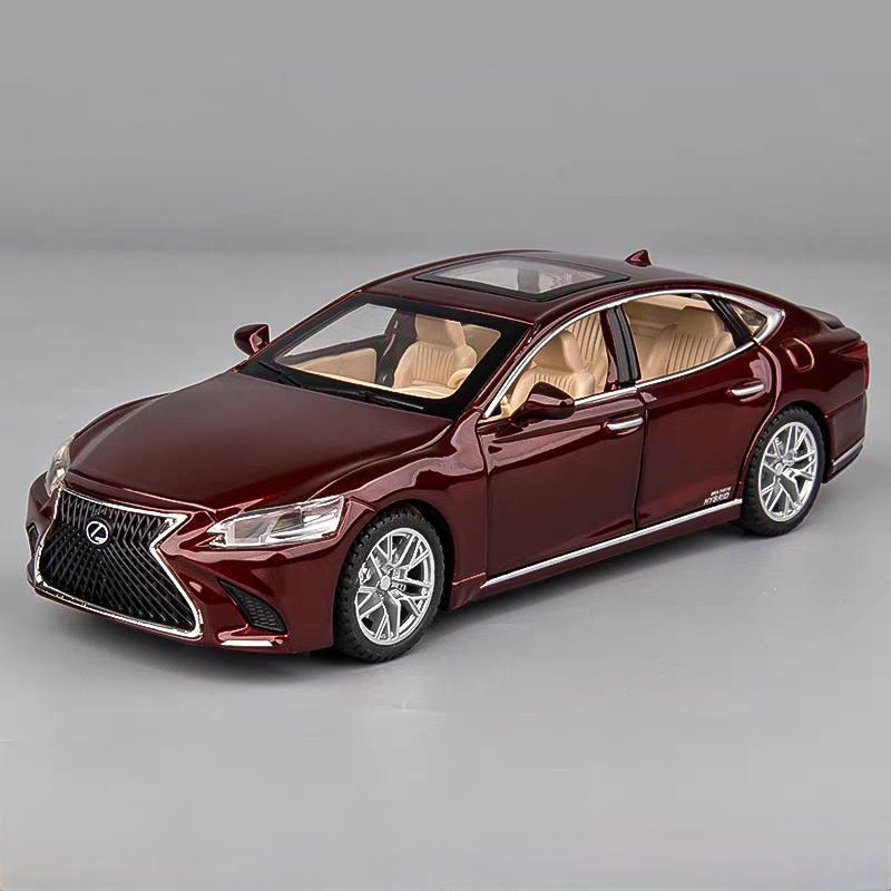 Toyota Lexus LS500H Лимузин Симуляция Литой и Игрушечный Транспорт Звуки и Свет Инерционная Машина 1:32 Подарки из сплава для детей