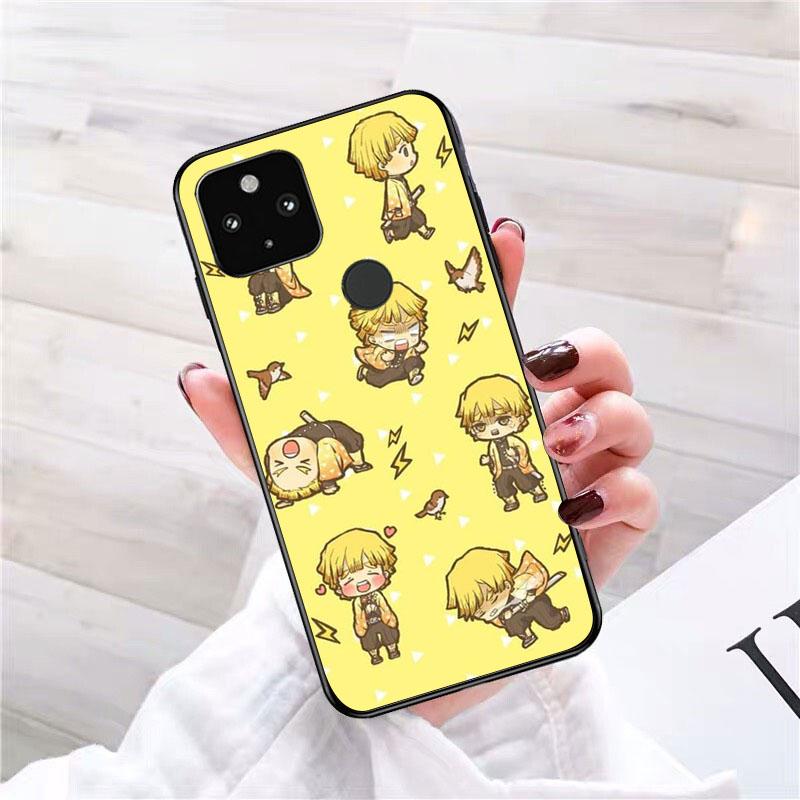 Чехол для телефона Demon Slayer Agatsuma Zenitsu Anime для Google Pixel 7 Pro 7 6A 6 Pro 5A 4A 3A Pixel 4 XL Pixel 5 6 4 3 XL 3A XL 2 XL