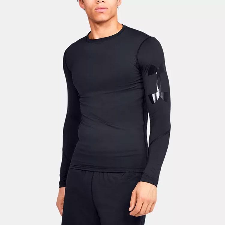 Under Armour Спортивная футболка с длинным рукавом, мужские топы, черная 1351817-001