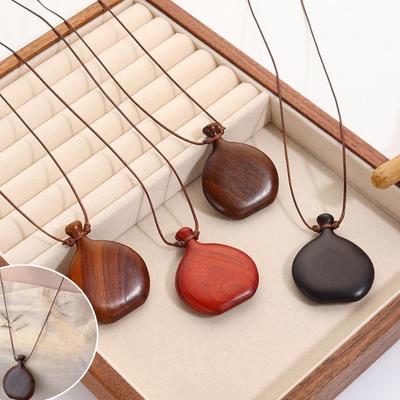 Черный цвет свитер цепочка ожерелье деревянные украшения аксессуары новый кувшин ожерелье ко дню святого валентина