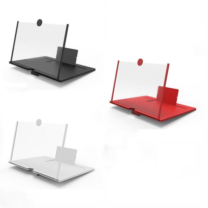 Усилитель экрана мобильного телефона F3 с HD-видео, выдвижной лупой 10"/12" и настольной подставкой