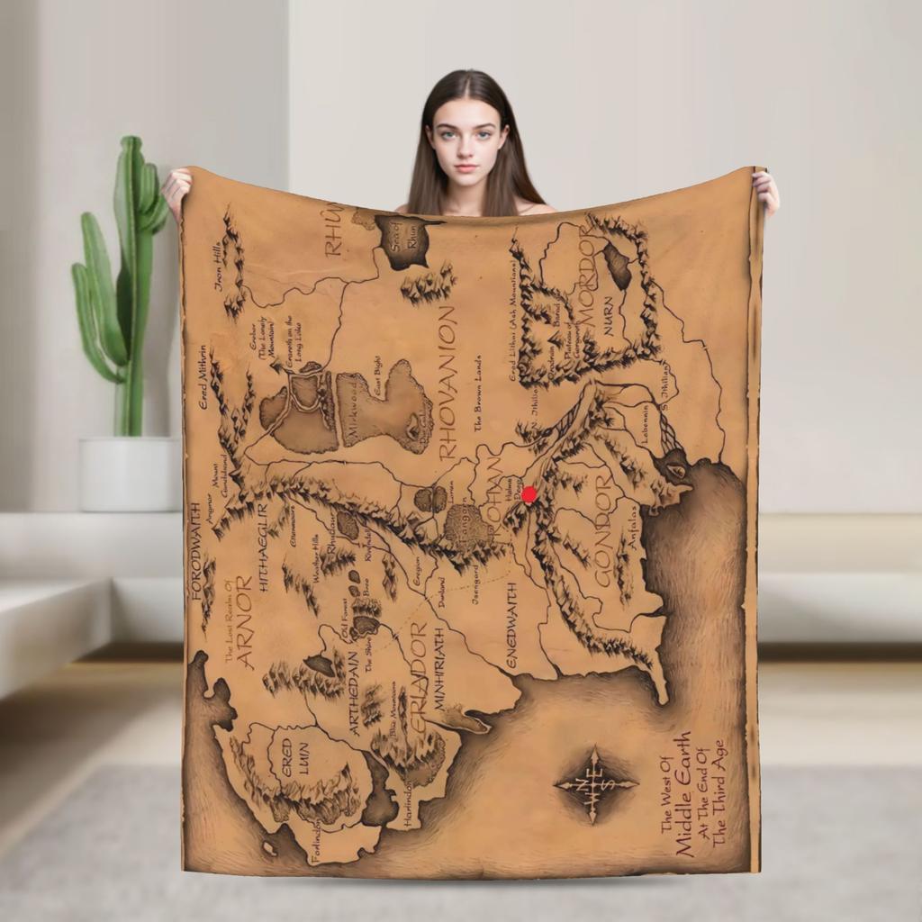 Оригинальное Дерево Л-Лорды Колец Фланелевое Одеяло Мягкие Прочные Покрывала для Спальни Тренд Покрывало Покрывало на Диван