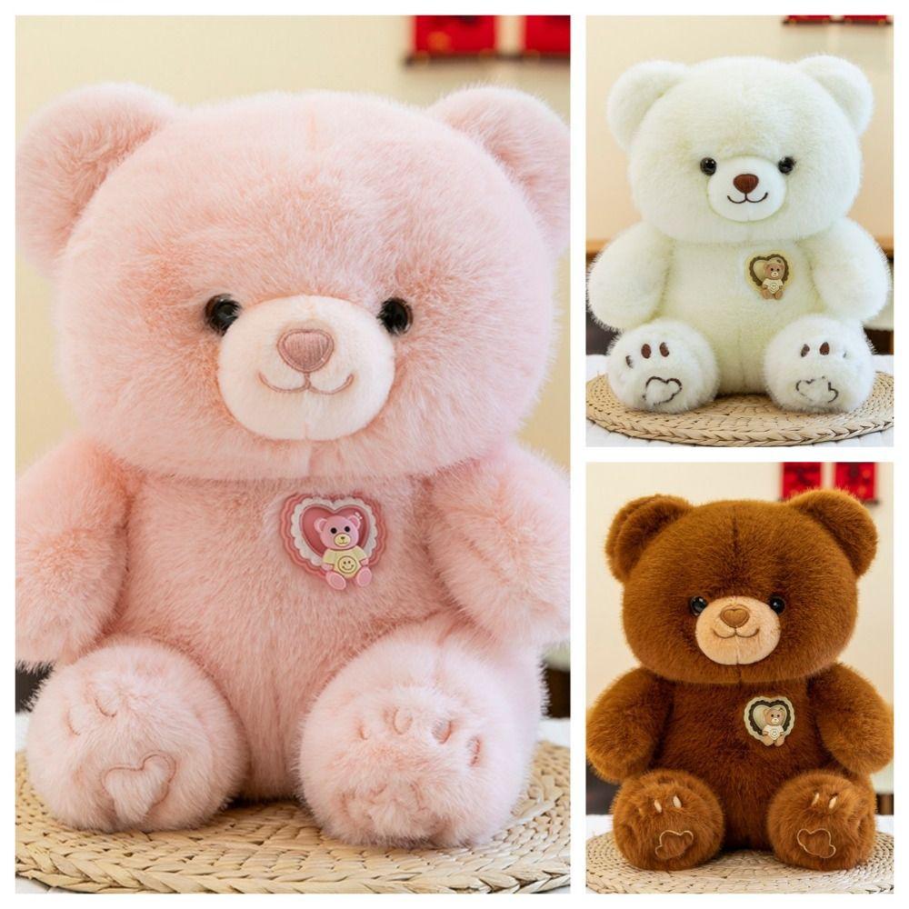 Simulation Bear Plush Toy Soft Stuffed Bear Plushie Doll Bear Stuffed Animal Toy Kids Gifts